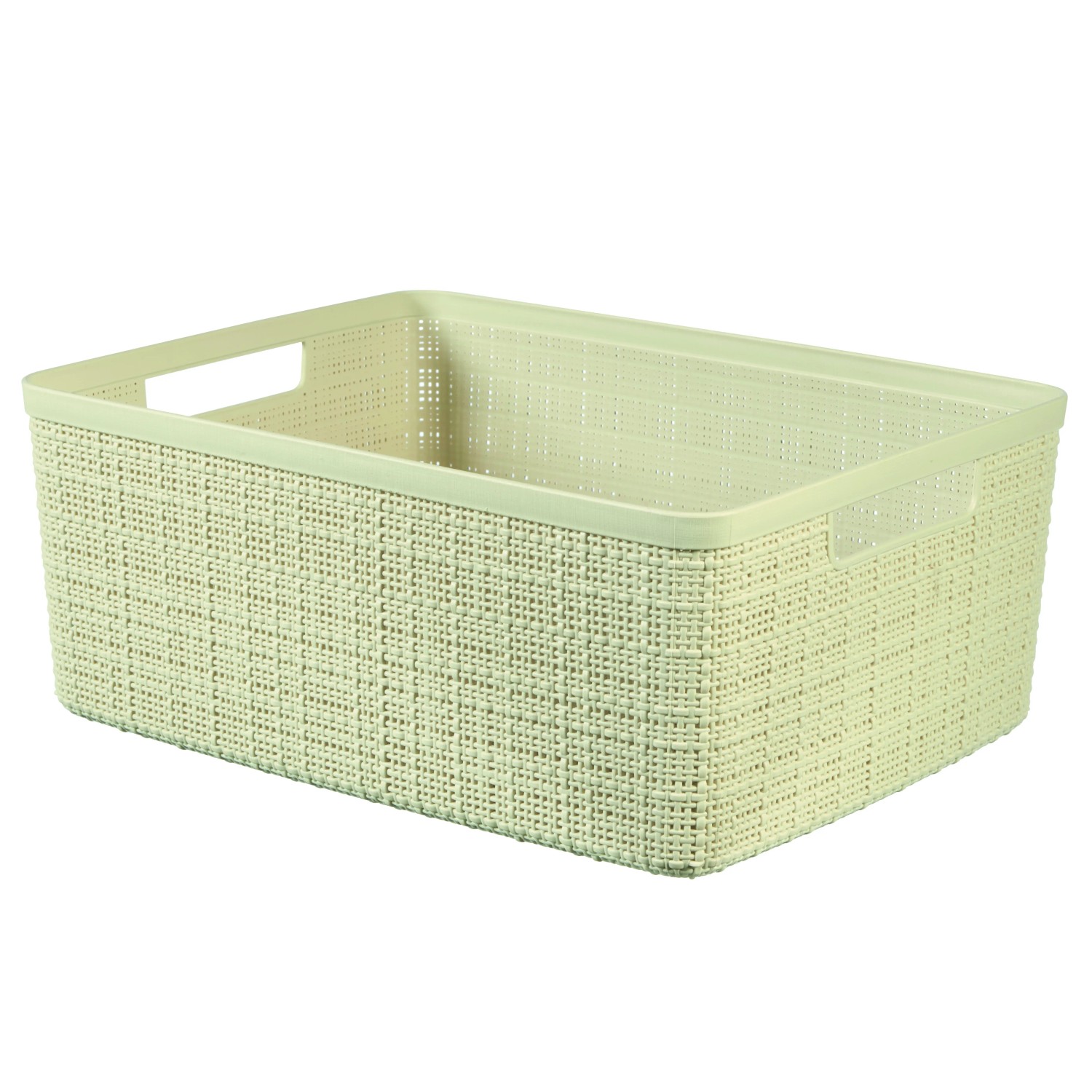 E-shop Curver Košík Jute M béžový, 36 x 28 x 15 cm