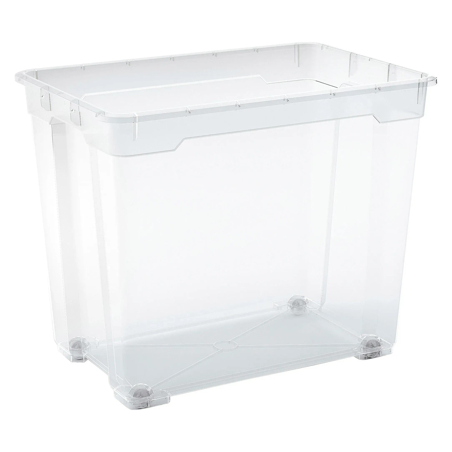 E-shop OBI Univerzálny úložný box Santos XXL, transparentný, 47 x 38 x 56,5 cm