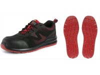 CXS Obuv poltopánka ISLAND SYROS O1 ESD, čierno-červená, veľ. 41