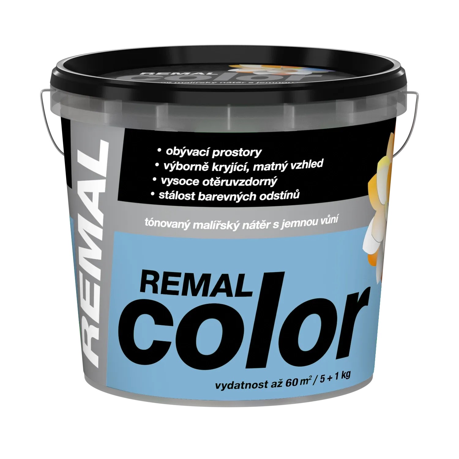 E-shop REMAL Color Tónovaný maliarsky náter s jemnou vôňou, 435 Nezábudka, 5 + 1 kg