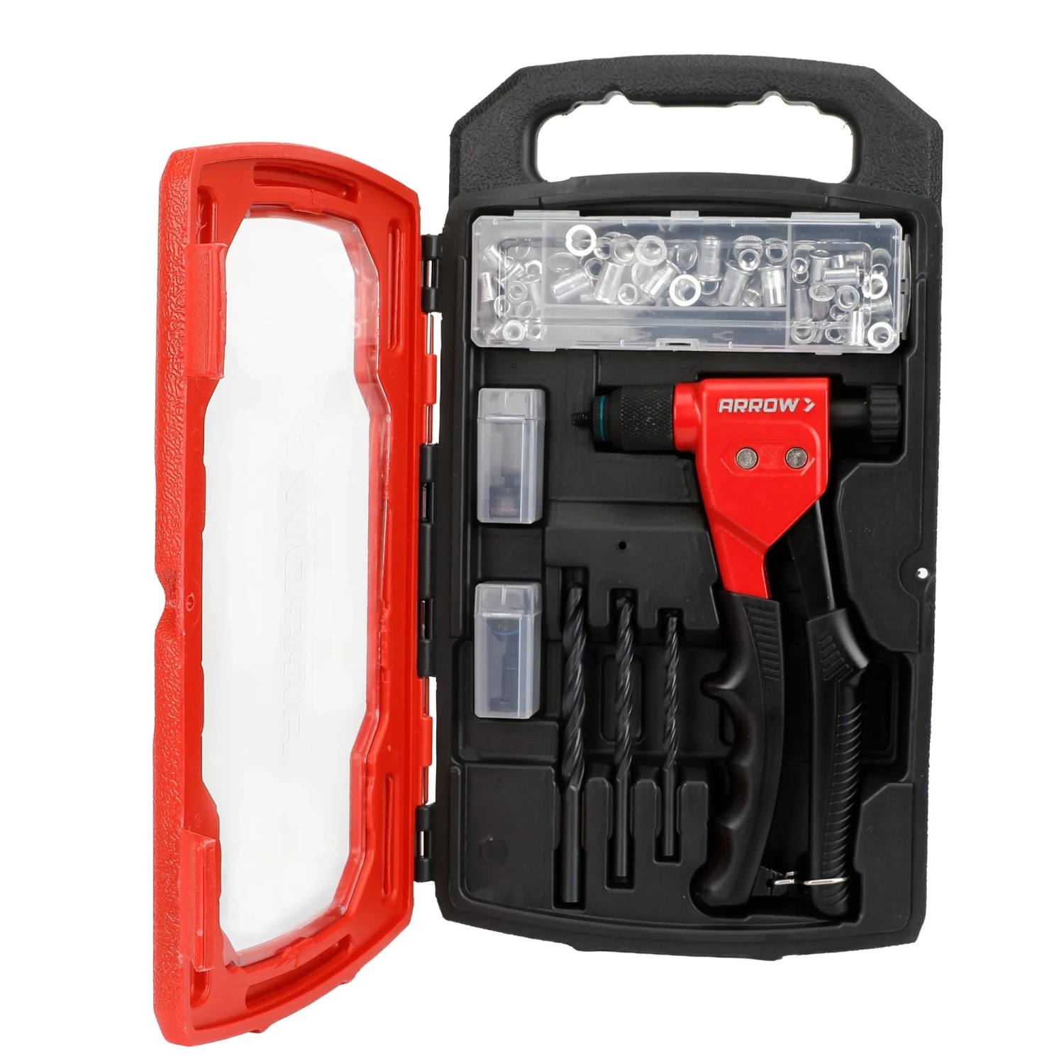 E-shop Arrow Kliešte na nit. matice RNT1 v kufri vr. 75 matíc a HSS vrtákov 6/7/9mm