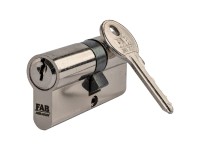 FAB Stavebná cylindrická vložka FAB1HOME 30/35, 3 kľúče, lesklý nikel, blister FAB Stavebná cylindrická vložka FAB1HOME 30/35, 3 kľúče, lesklý nikel, blister