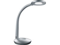 Stolná LED lampa titánová farba stmievateľná