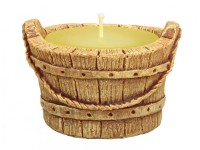 Citronella Sviečka Vedierko, sadrový obal, 11 x 7,5 cm, 180 g