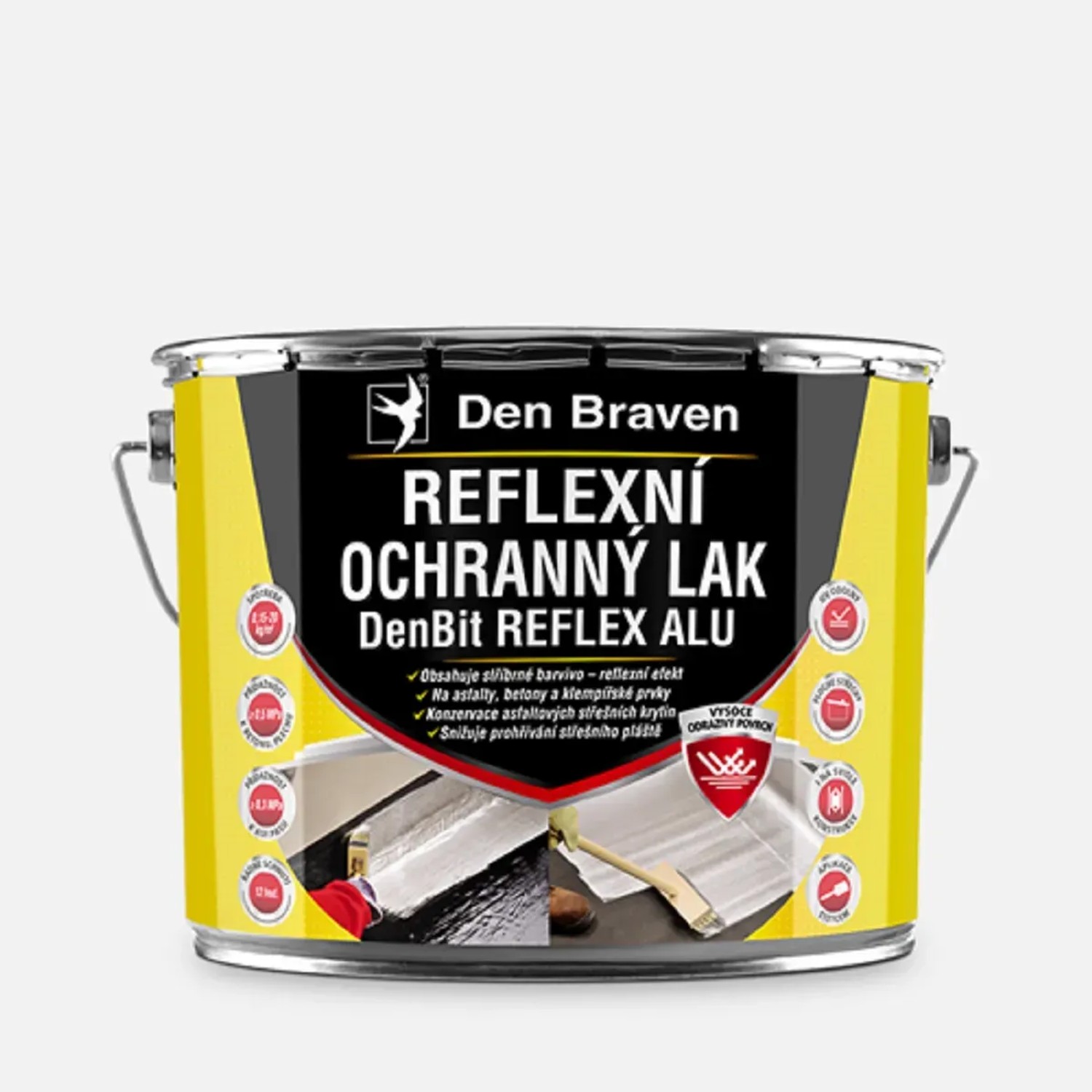 E-shop Den Braven Reflexný ochranný lak DenBit REFLEX ALU 9 kg