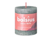 Bolsius Sviečka valcová Rustic Eucalyptus Green 68 x 80 mm