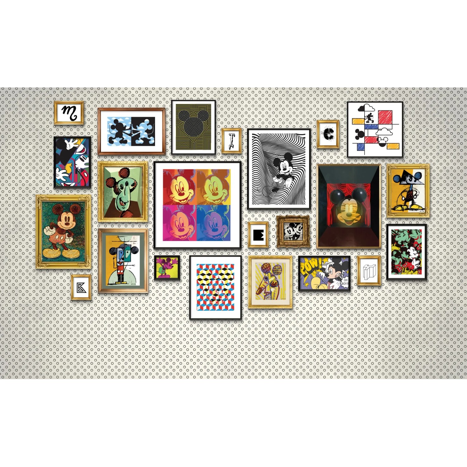 E-shop Komar Vliesová fototapeta Mickey Art Collection 400 x 250 cm
