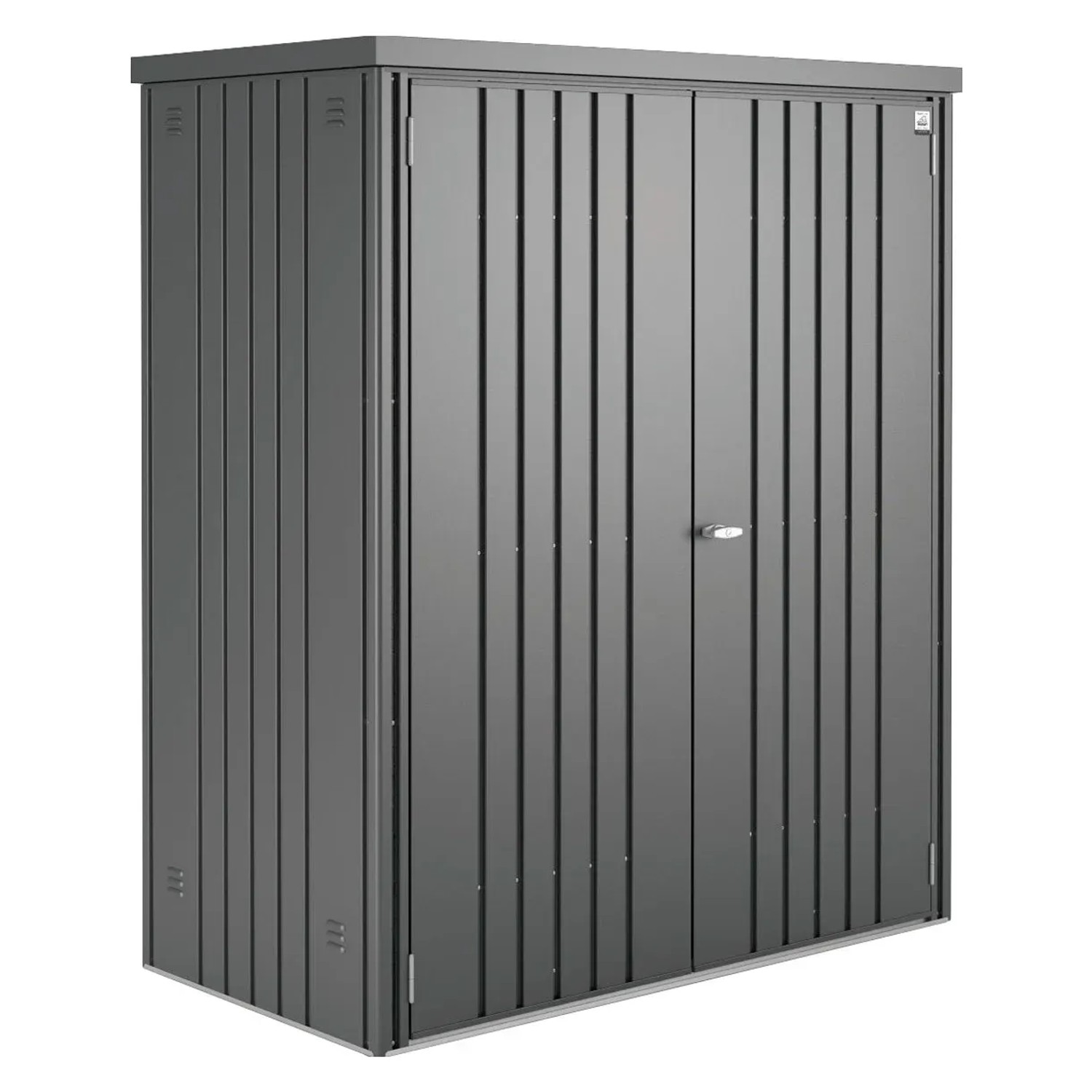 E-shop Biohort Záhradná skriňa na náradie 150 tmavo sivá, 155 x 83 x 182,5 cm