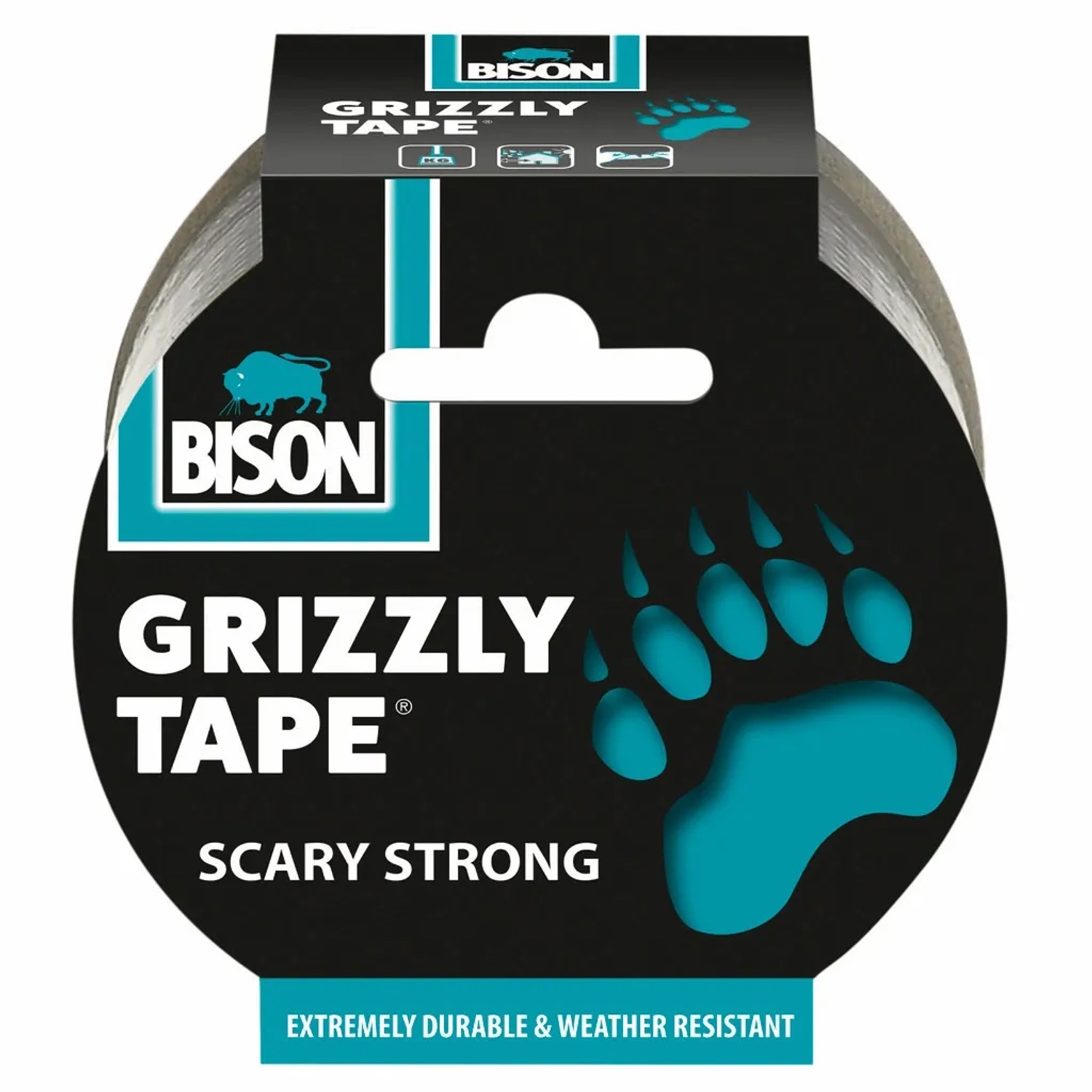 E-shop BISON Lepiaca páska GRIZZLY TAPE, čierna, 10 m