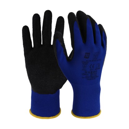 LUX Latexové pracovné rukavice, modré, veľ. 10