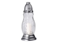 Náhrobné sklo transparentné s vkladom 120 g, 28 cm