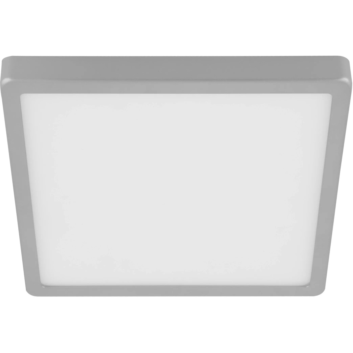E-shop EGLO Stropné LED svietidlo Molay 28,5 cm x 28,5 cm strieborné