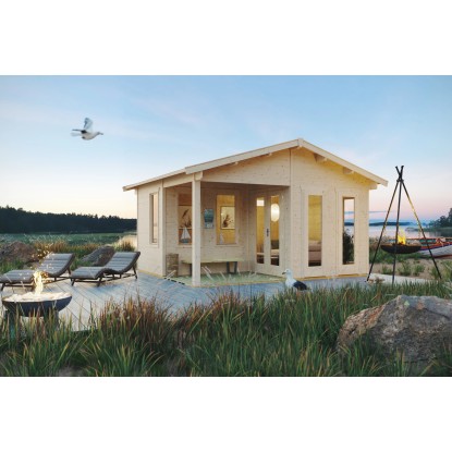 Skan Holz Záhradný domček Utrecht, prírodný 460 x 380 cm