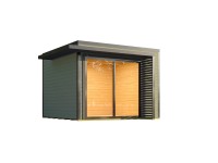 Weka Drevený záhradný domček Amberley 1 28mm, sivozelená-antracit, 300 x 300 cm Weka Drevený záhradný domček Amberley 1 28mm, sivozelená-antracit, 300 x 300 cm