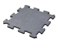 MAX3 Gumová dlažba PUZZLE sivá 500 x 500 x 25 mm