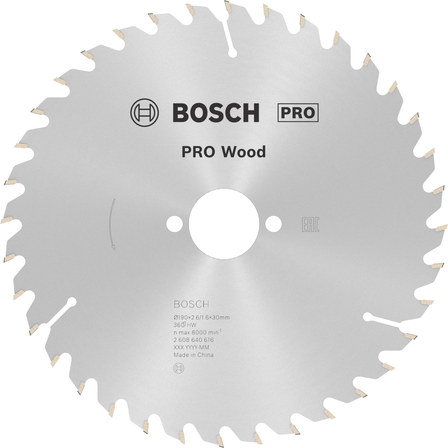 E-shop Bosch Pílový rezný kotúč PRO Wood, pr. 190 x 30 mm (z36)