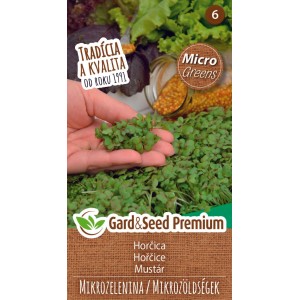 GardenSeed Premium Semienka Mikrozelenina Horčica