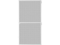 Dverný rám hliníkový teleskopický vr. siete, biely, 210 x 100 cm