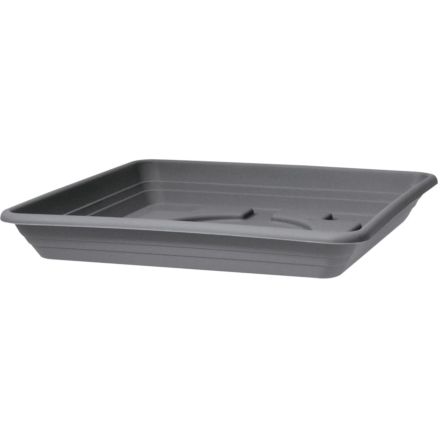 E-shop Scheurich Miska pod kvetináč Lara 327/40 Metallic Grey 40 x 40 x 5 cm