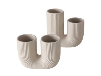 Boltze Home Váza Filicio, béžová, 2 varianty, 16 x 17 cm Boltze Home Váza Filicio, béžová, 2 varianty, 16 x 17 cm
