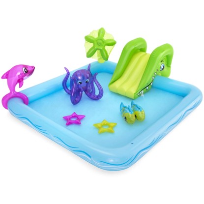 Bestway Nafukovacie obdĺžnikové hracie centrum Aquarium 86 x 239 x 206 cm