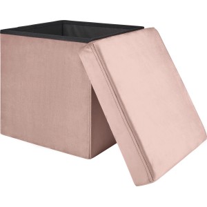 Ružová skladacia stolička Blush Bordeaux (38 cm) s odnímateľným vekom pre úložný priestor.