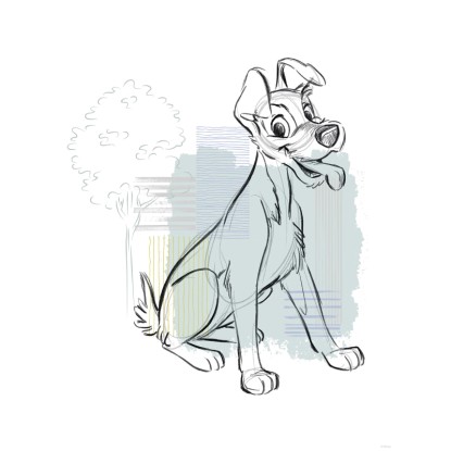 Komar Plagát Disney Lady and the Tramp Hello Tramp 30 x 40 cm