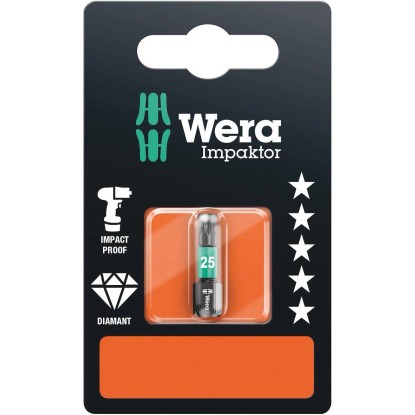 Wera Bit Torx Impaktor 867/1 IMP DC SB s diamantovým povlakom, TX25 x 25 mm