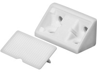 Hettich Univerzálna plastová rohová spojka biela, 4 ks