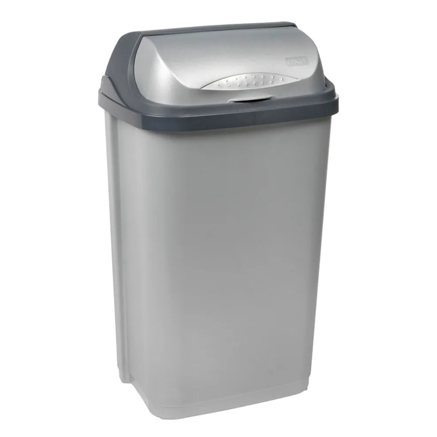 E-shop Keeper Odpadkový kôš Roll-Top strieborný 50 l, 67,5 x 39 x 29,5 cm