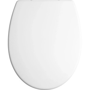 baliv Deluxe WC sedadlo Margat, biele matné. Oválne Duroplast sedadlo s automatickým sklápaním.