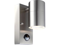 GLOBO LED vonk. svietidlo STYLE strieb.GU10, 4W 345lm 3000K 70x150x110mm detekt.