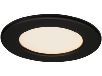 BRILO Vstavané LED svietidlo Thin 3-dielna súprava matné čierne