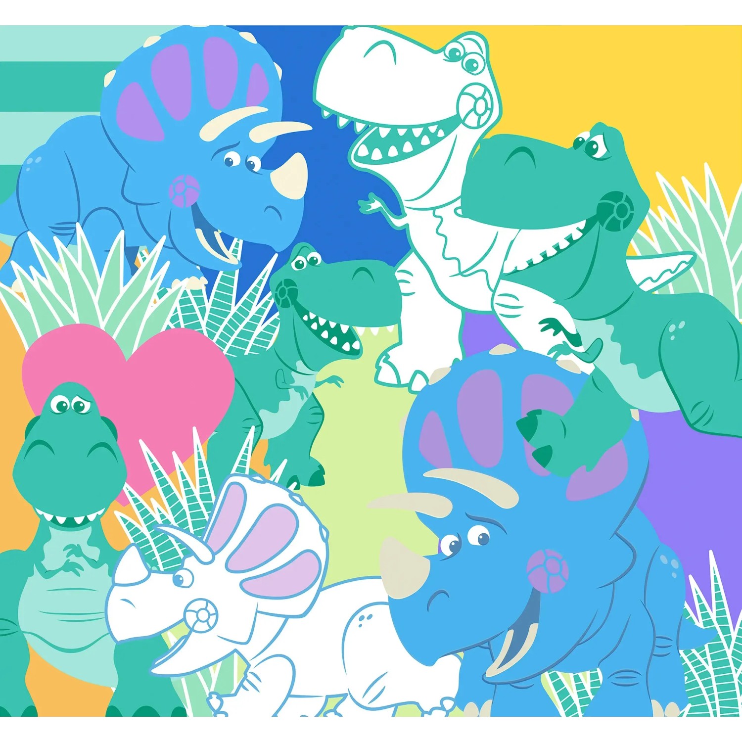E-shop Komar Vliesová fototapeta Toy Story Rex and Trixie 300 x 280 cm