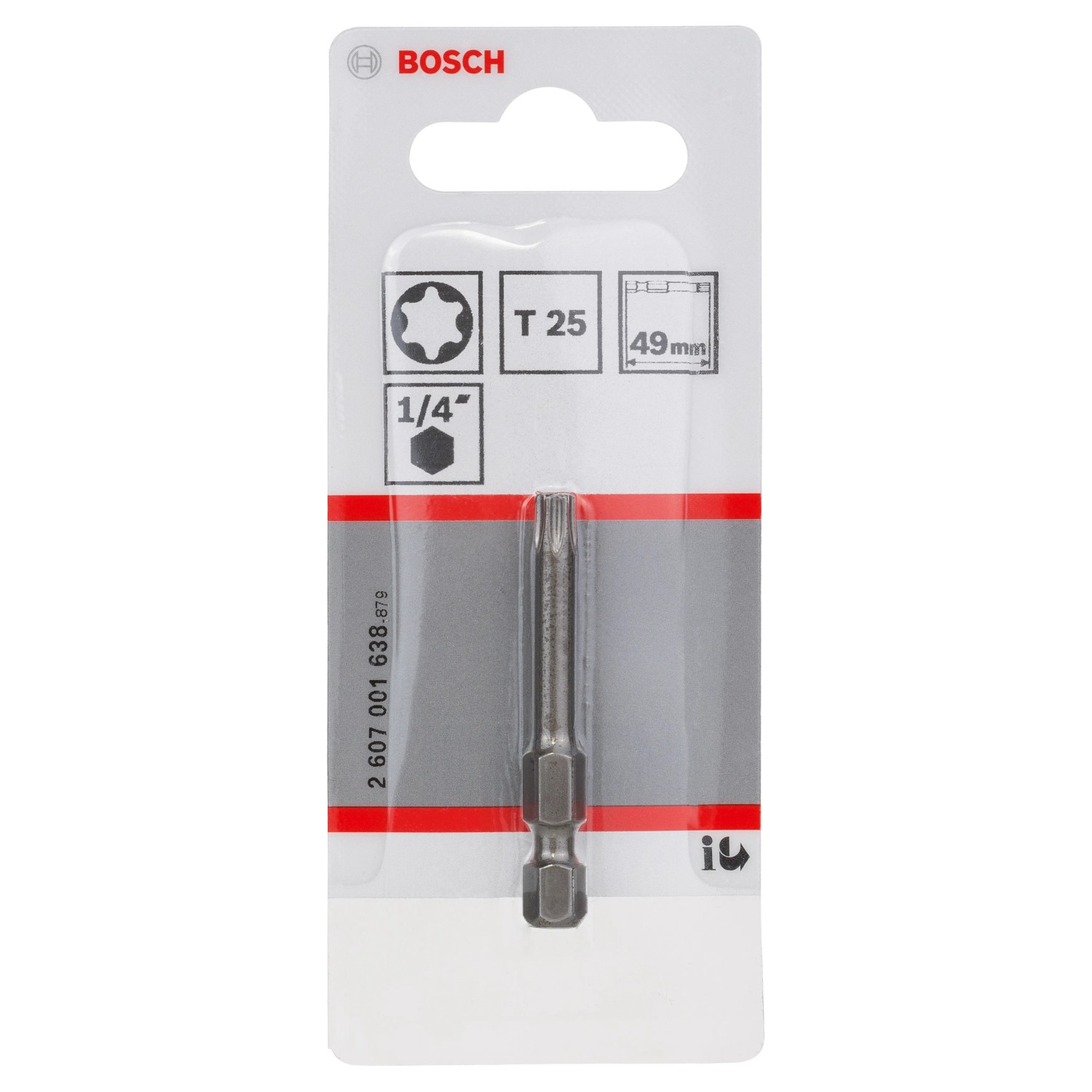 E-shop Bosch Bit skrutkovací Extra hard T25, 49 mm