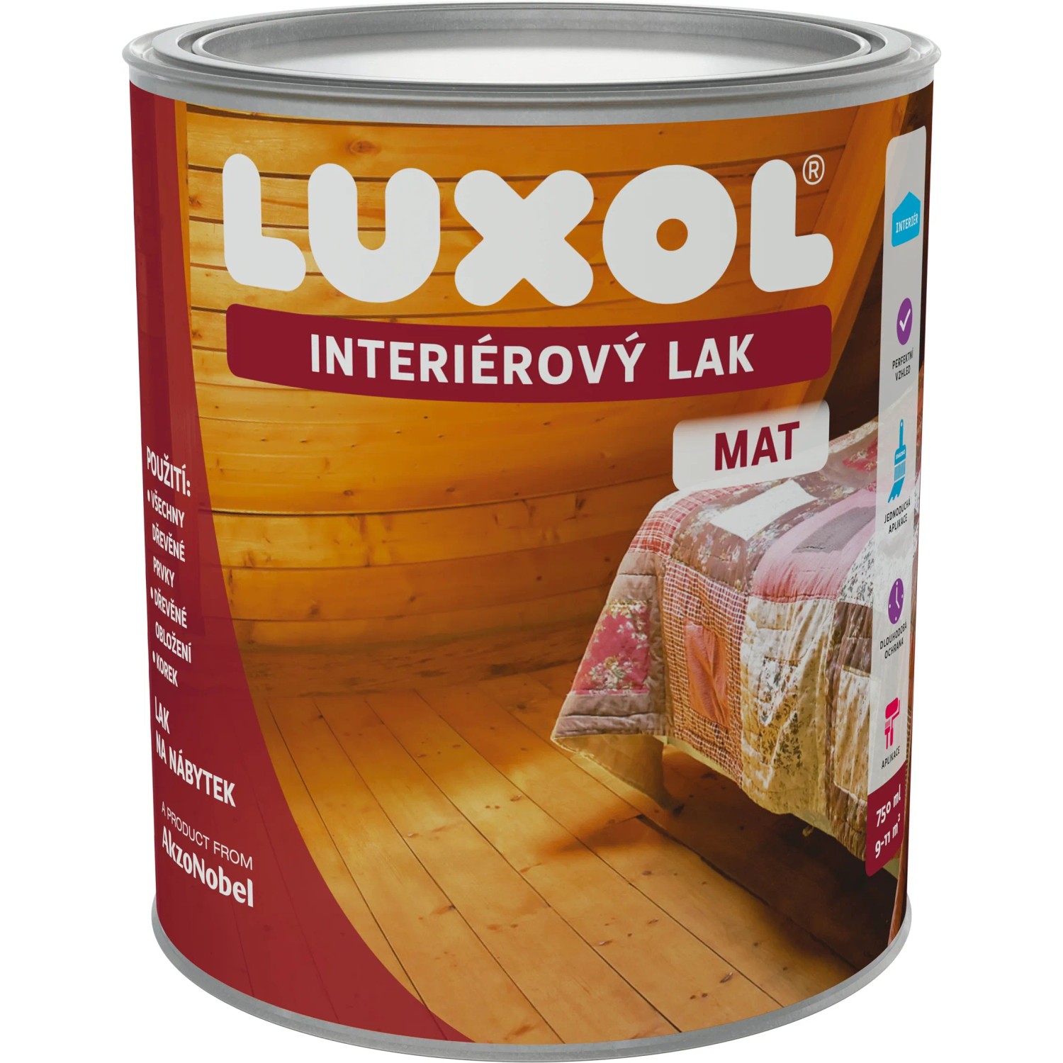 E-shop LUXOL Interiérový lak matný 0,75 l