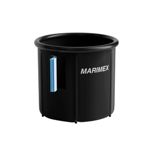 Čierny saunový vedro Marimex pre saunové kachle a príslušenstvo.