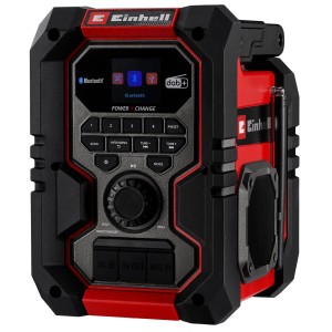 Einhell TE-CR 18 Li akumulátorové rádio: Robustné staveniskové rádio s Bluetooth, DAB+, FM a USB.