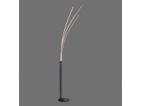 Just Light. Stojaca LED lampa Maja, 18W, 2200lm, 3000K, čierna, 80 x 58 x 215cm