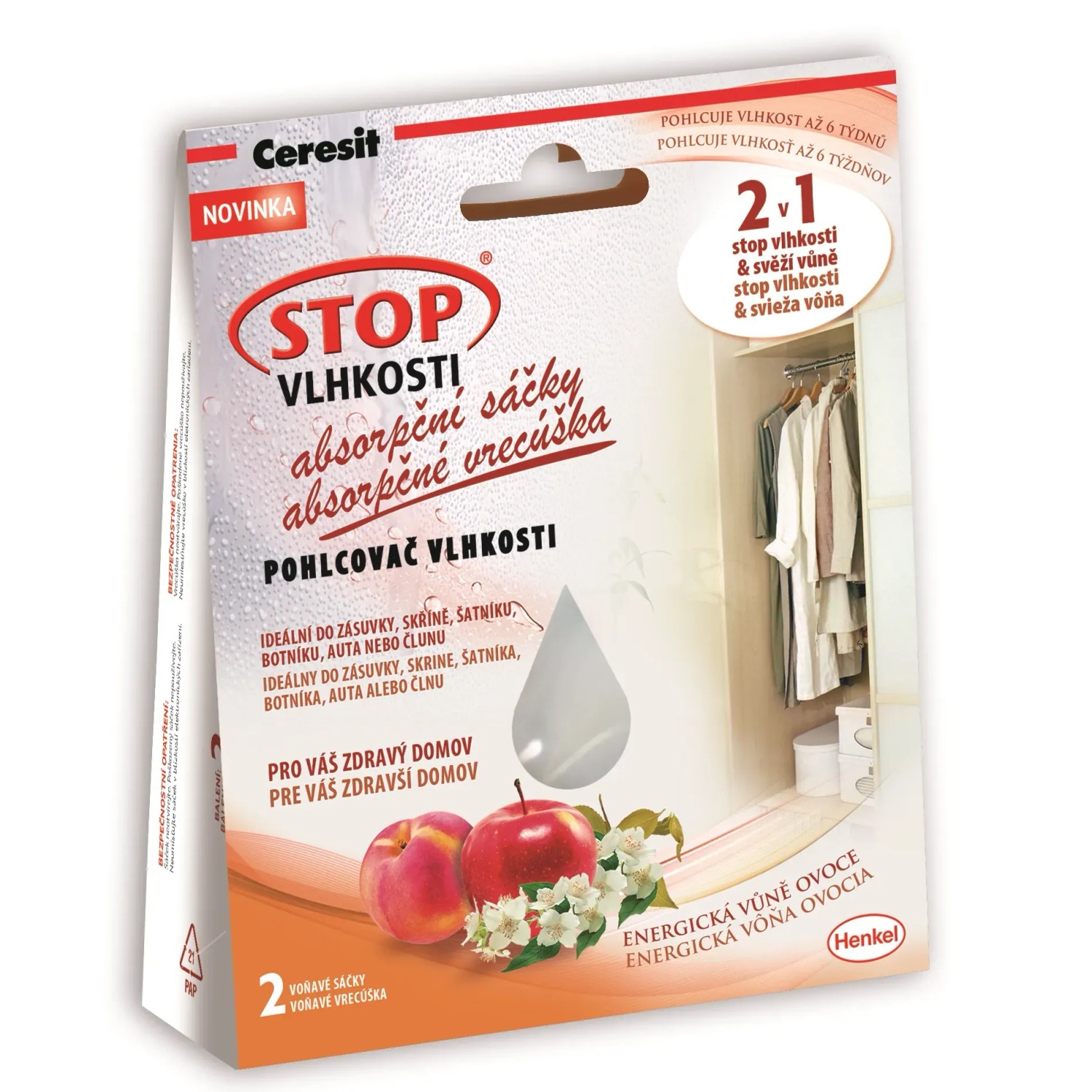 E-shop Ceresit STOP vlhkosti vrecúško ovocie 2 x 50 g