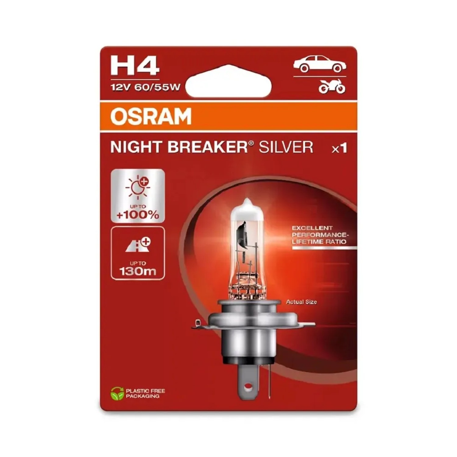 E-shop OSRAM Autožiarovka Night Breaker Silver (Next Gen) H4, 60/55W, 12V, 1ks(BLI ECO)