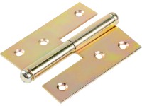 Vysadzovací záves pravý nažlto pozinkovaný 80 mm x 65 mm