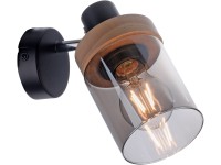 Leuchten Direkt Nástenné/stropné svietidlo PASQUAL čierne 1x E27