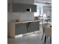Flex-Well Kuchyňa Morena 210 cm/typ 5 - chladnička/mikrovlnka/umývačka