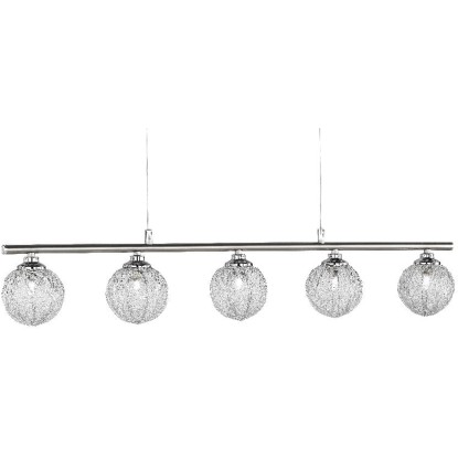 Paul Neuhaus Halogénové závesné svietidlo Womble, 5x28W, oceľ, 10 x 91 x 132 cm