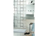 Spirella Sprchový záves Frame 180 cm x 200 cm čierny