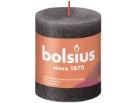 Bolsius Sviečka valcová Rustic Stormy Grey 68 x 80 mm