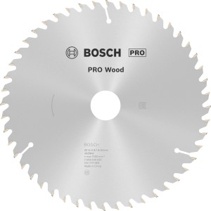 Kotúčová píla Bosch Optiline Wood, Ø 210 mm, 48 zubov pre presné rezy do dreva.