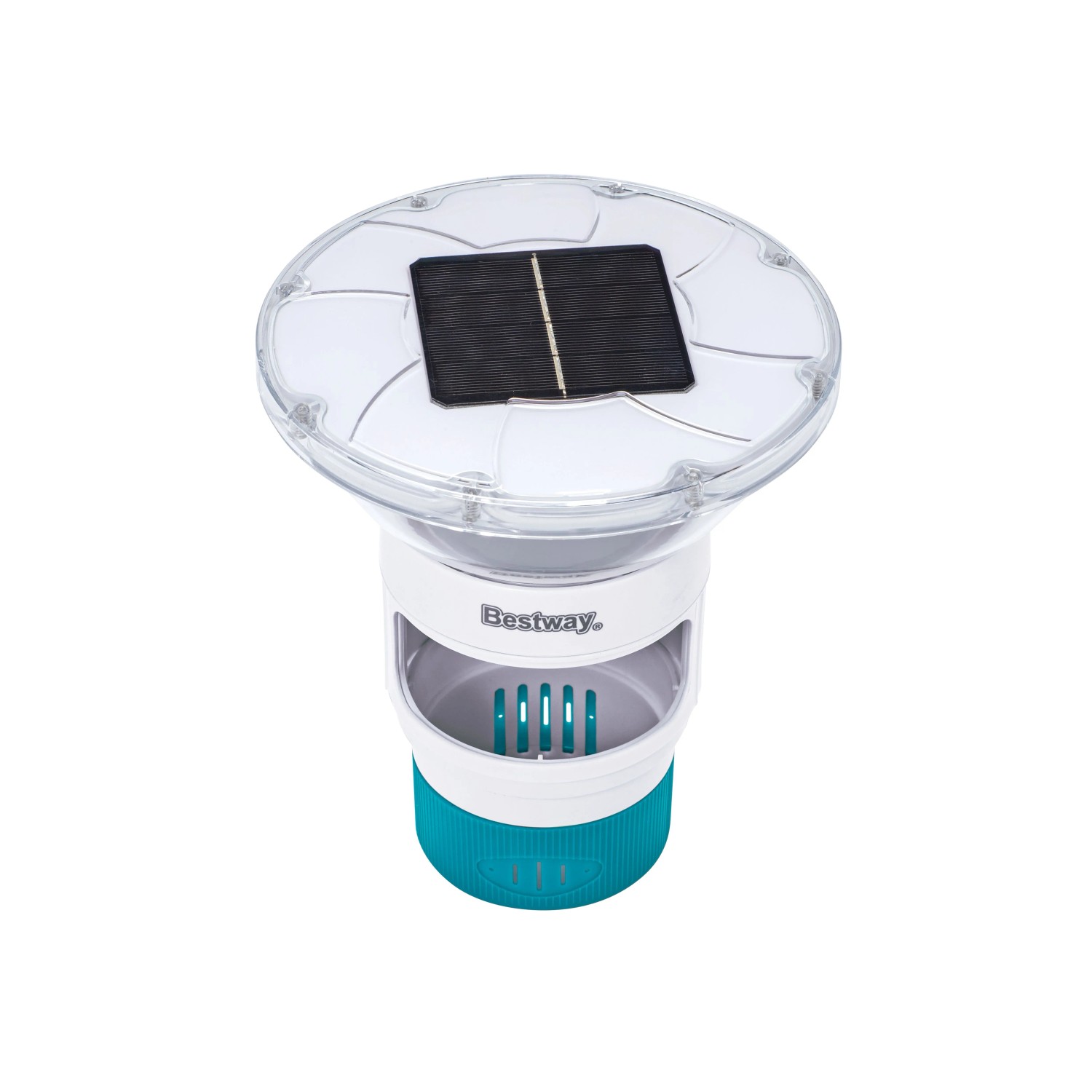 E-shop Bestway Plávací dávkovač bazénovej chémie Solar Glow s LED osvetlením