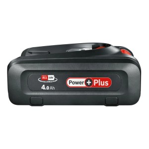 Čierny akumulátor Bosch PBA 18V 4.0Ah Power Plus. Kompaktná 18V batéria pre elektrické náradie.
